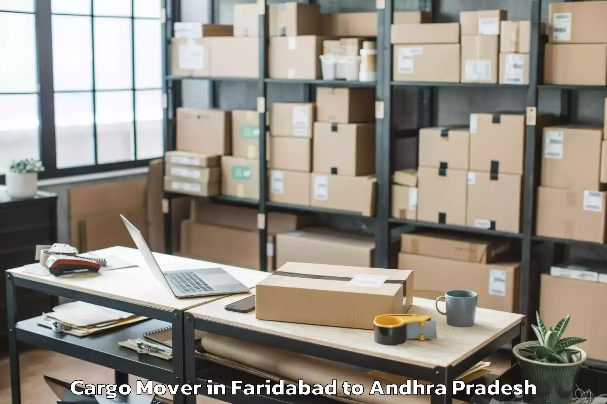 Top Faridabad to Chennekothapalli Cargo Mover Available